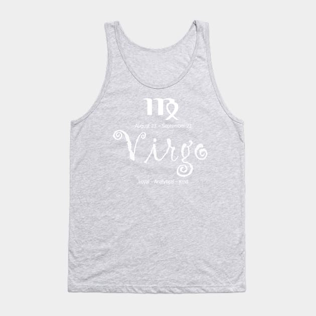 Virgo astrological sign design Tank Top by halazidan